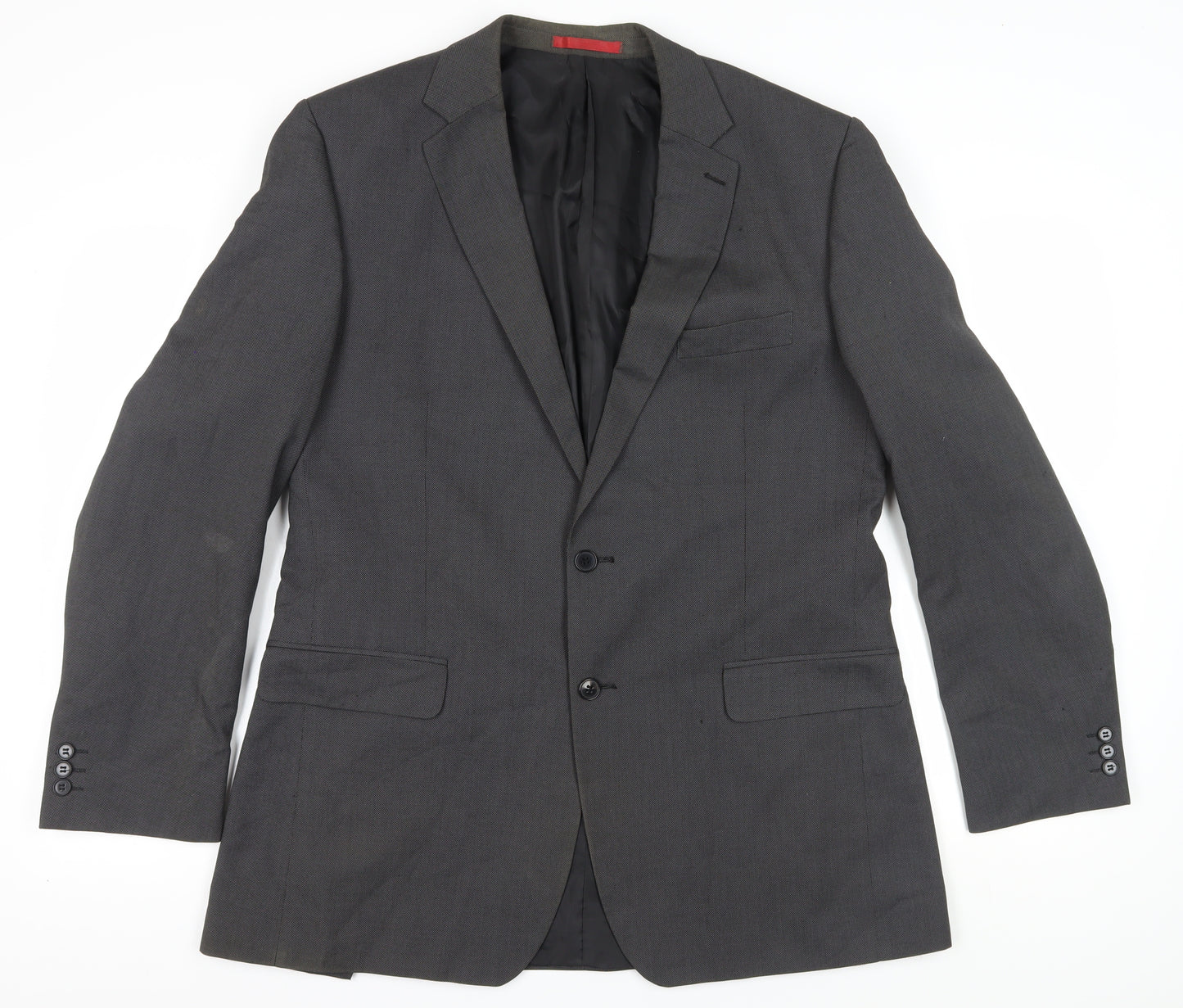 Classic Black Men's Blazer, Size 44, Elegant Style