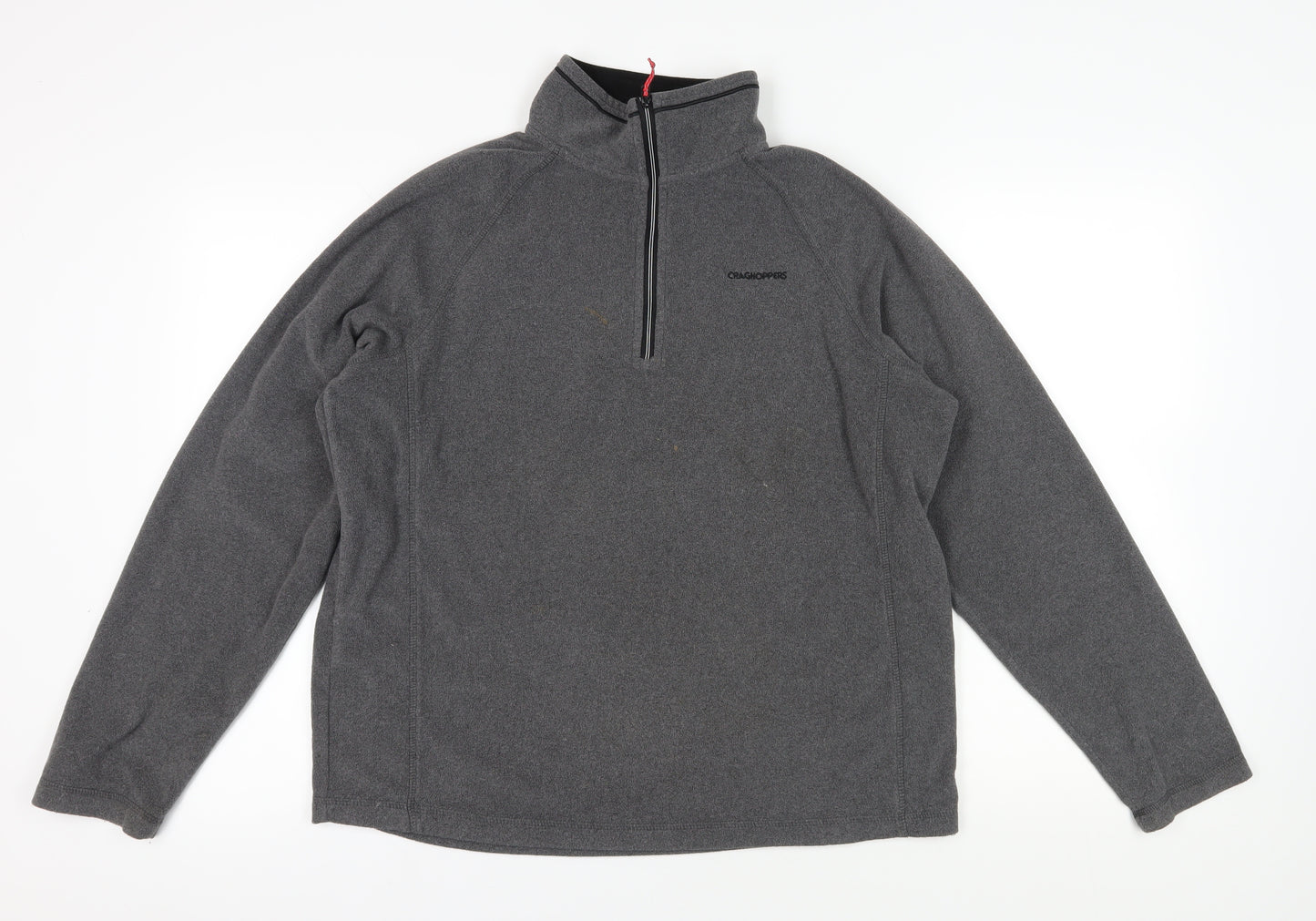 Craghoppers Grey 1/4 Zip Fleece Sweatshirt L