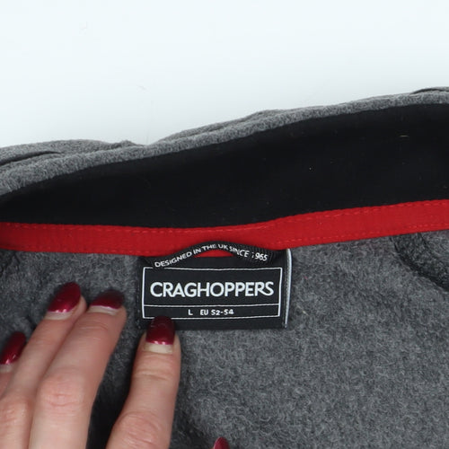 Craghoppers Grey 1/4 Zip Fleece Sweatshirt L