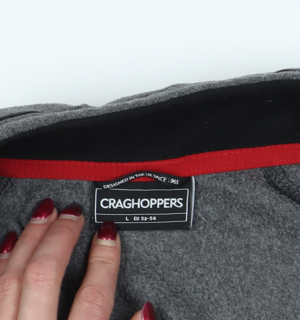 Craghoppers Grey 1/4 Zip Fleece Sweatshirt L