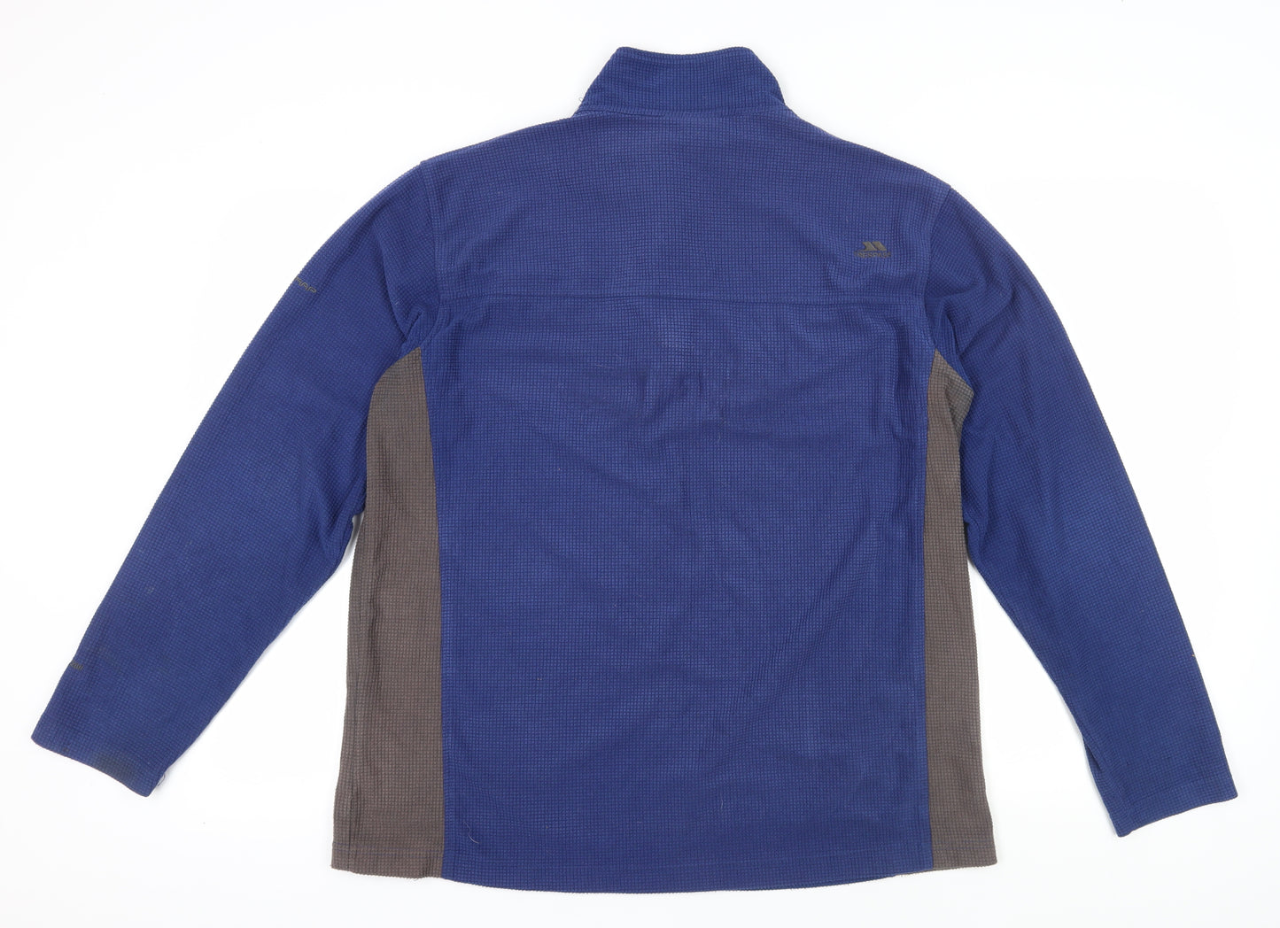 Trespass Blue 1/4 Zip Fleece Sweatshirt Large