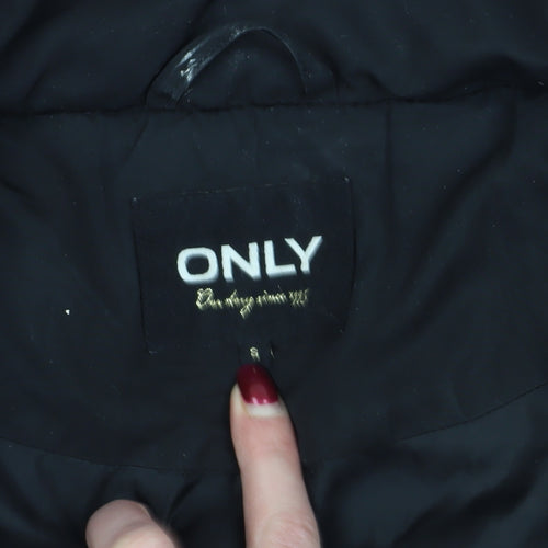 ONLY Black Puffer Jacket Size S Warm Winter Coat