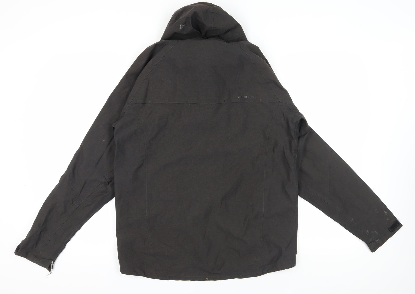 Animal Black Waterproof Hooded Jacket - Medium
