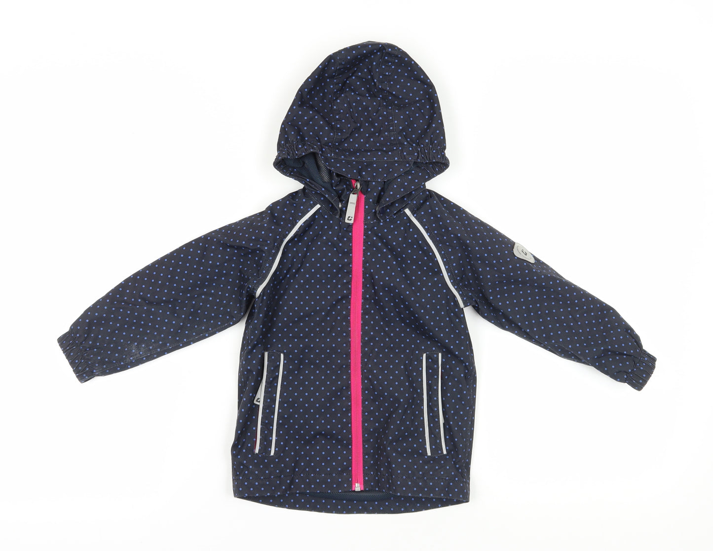 Killtec Blue Polka Dot Girls Rain Coat, 2 Years, Waterproof