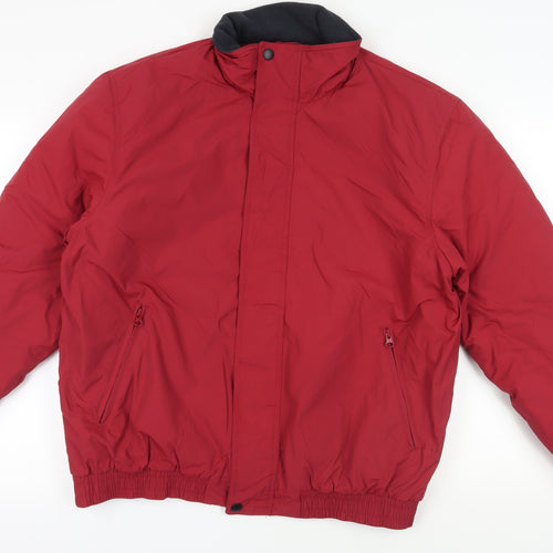 Joseph Turner Red XL Bomber Coat with Full Zip