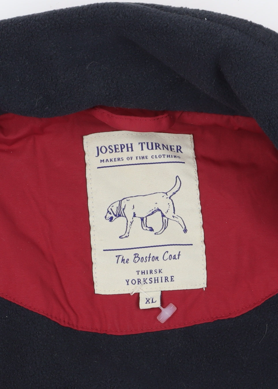 Joseph Turner Red XL Bomber Coat with Full Zip