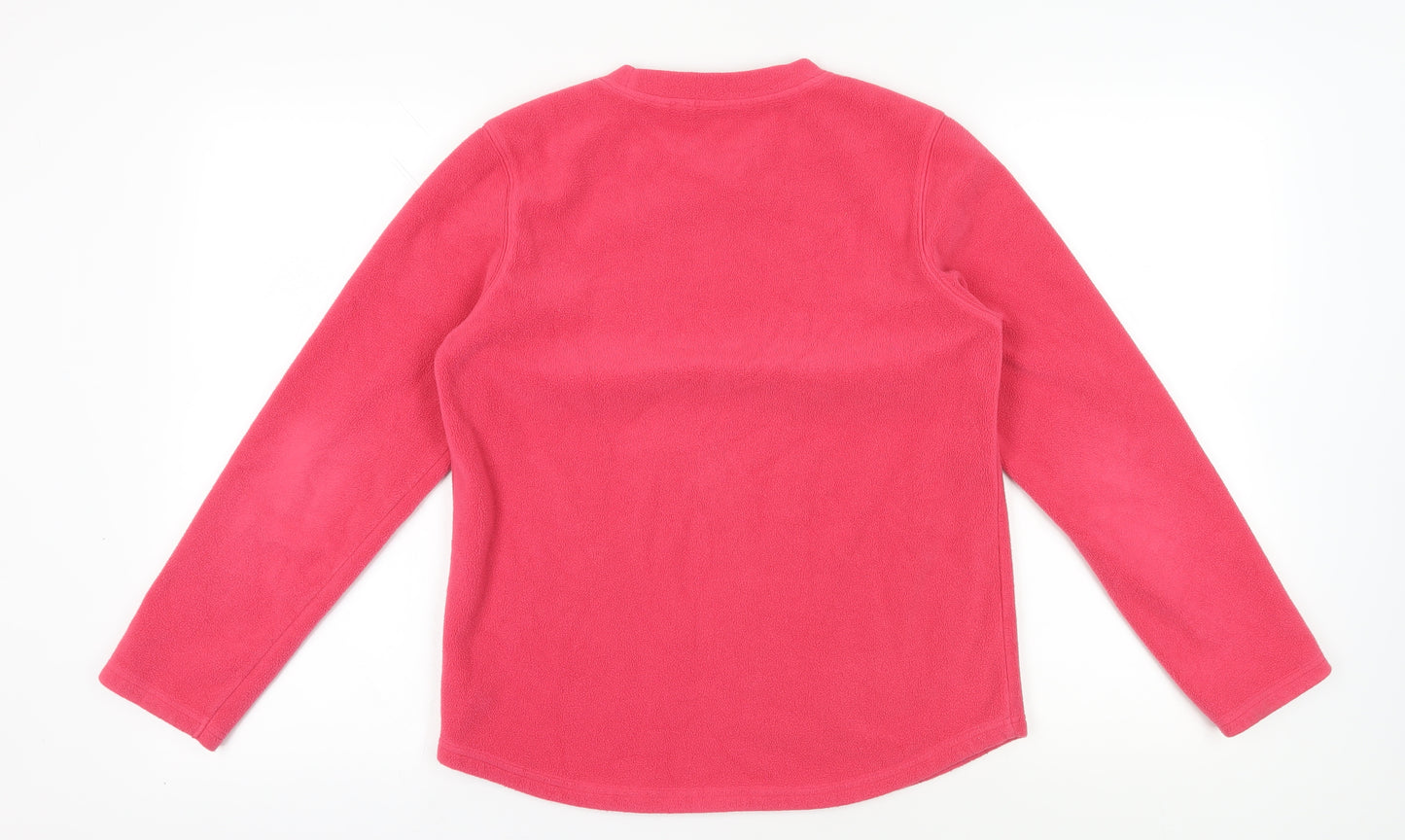 MAINE Pink Fleece Pullover Sweatshirt Size 14