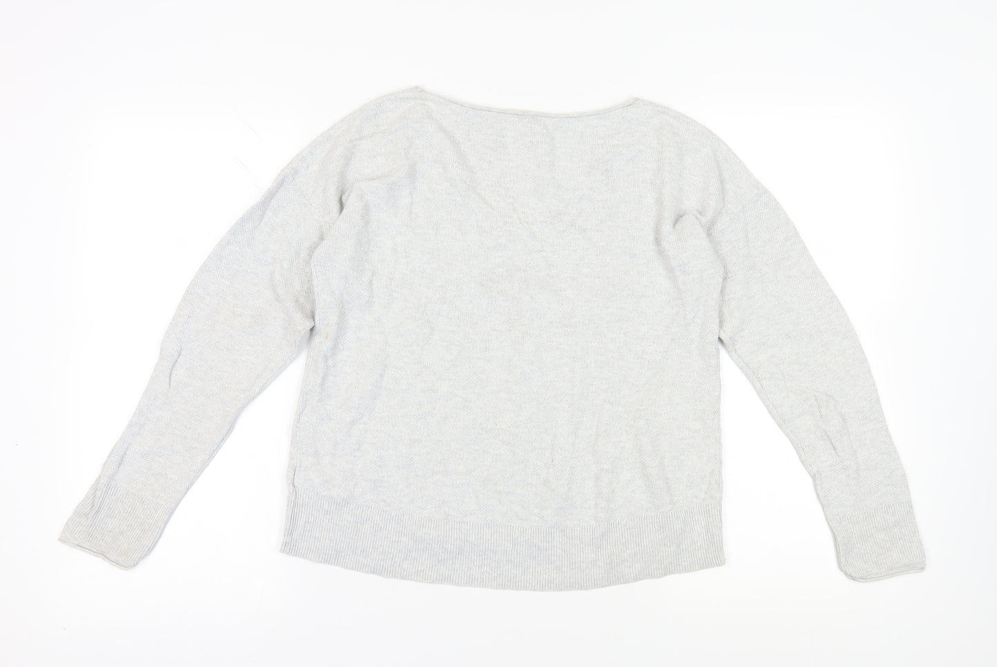 Gap Grey V-Neck Pullover Jumper, Size S