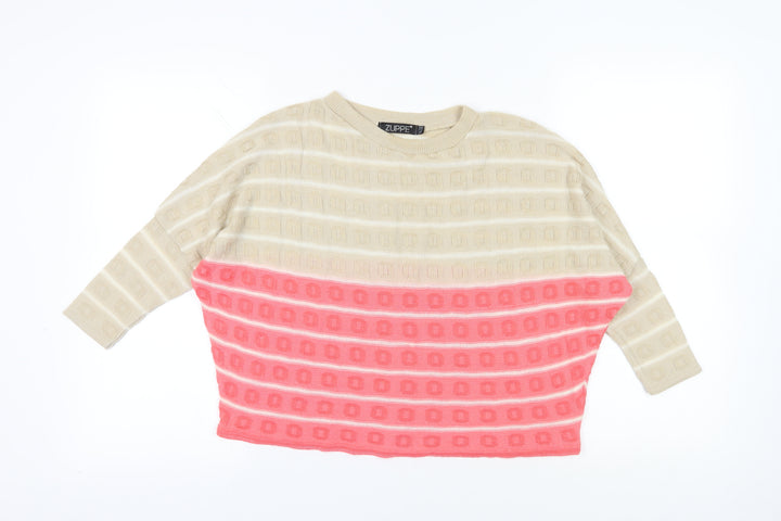 Zuppe Multicoloured Striped Pullover Jumper Size S