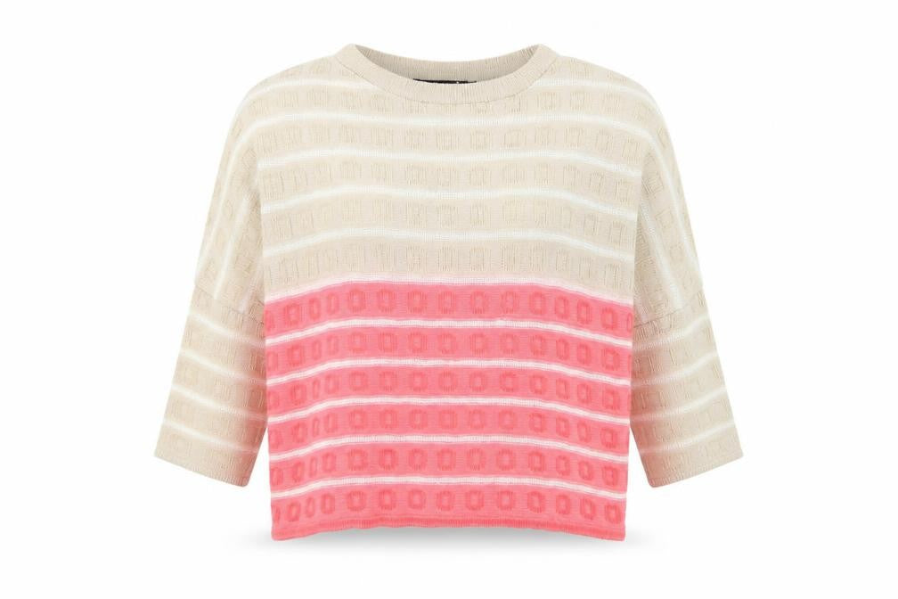 Front view of Zuppe Multicoloured Striped jumper, size S