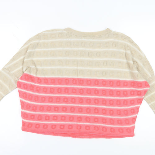 Zuppe Multicoloured Striped Pullover Jumper Size S