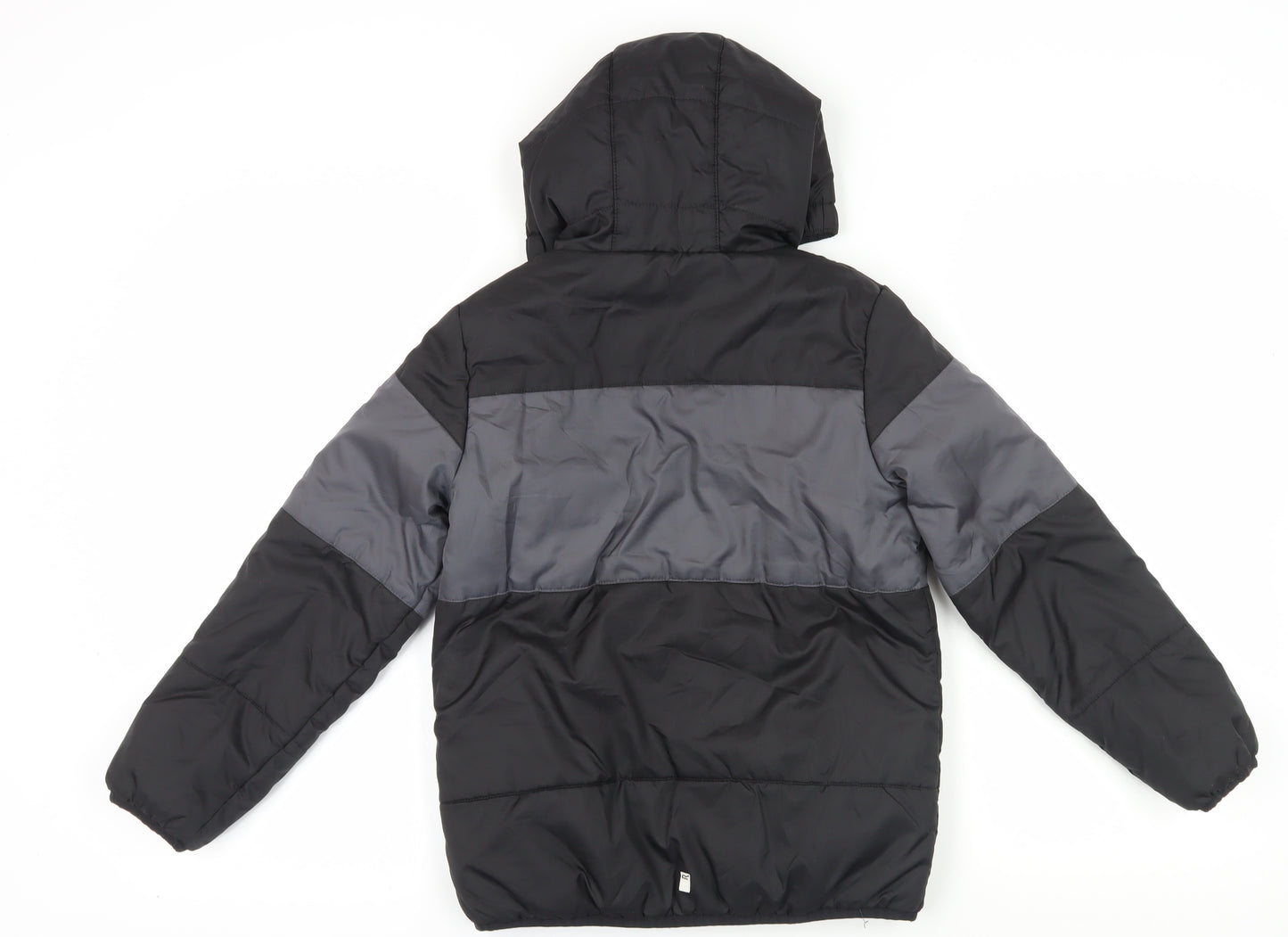 Regatta Boys Black Grey Puffer Jacket 9-10 Years