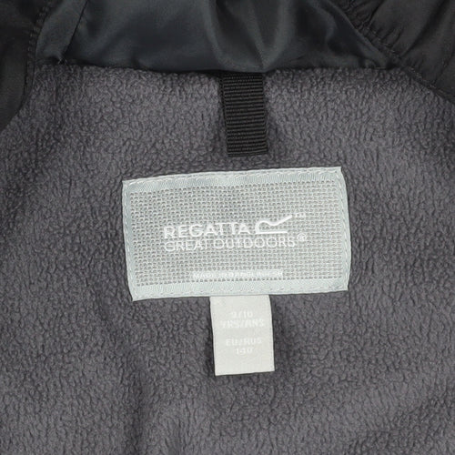 Regatta Boys Black Grey Puffer Jacket 9-10 Years