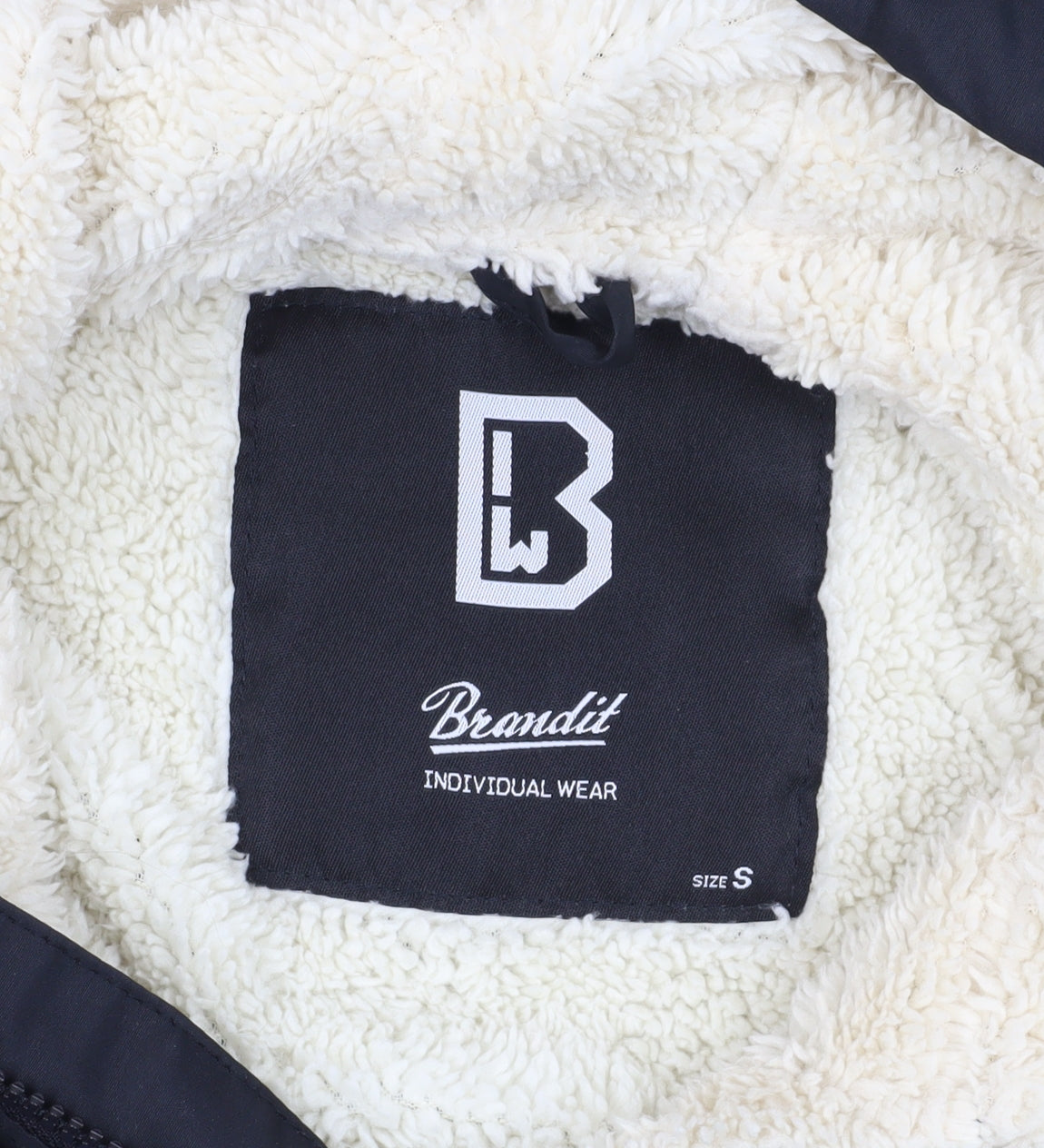 Brandit Black Anorak Jacket S Fleece Lined