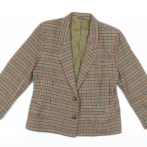 St Michael Multicoloured Wool Blazer, Size 12