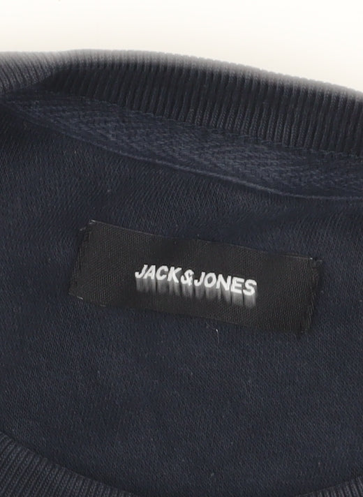 Jack & Jones Blue Pullover Sweatshirt Size L