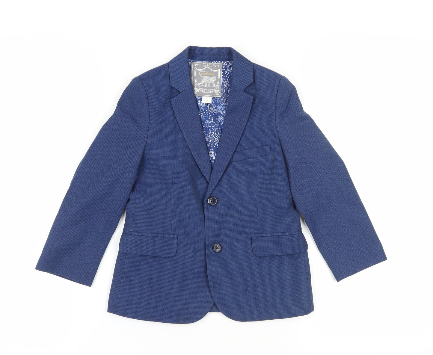 Monsoon Boys Blue Blazer, 6 Years, Classic Formal Style