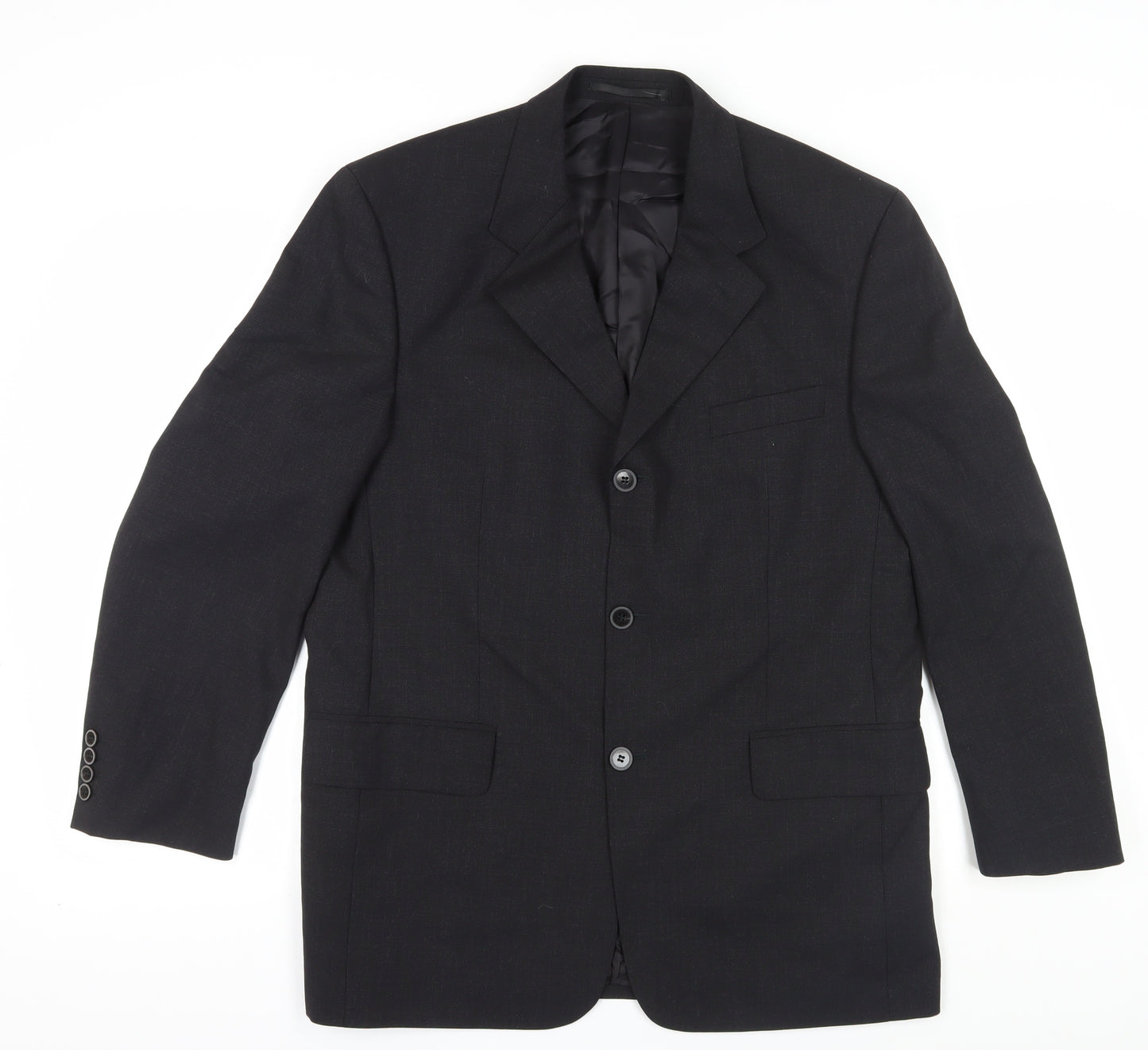 Pierre Cardin Black Wool Blazer, Size 40, Formal Men's Jacket