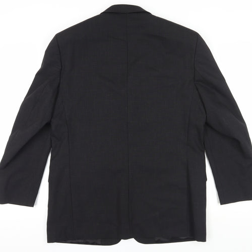 Pierre Cardin Black Wool Blazer, Size 40, Formal Men's Jacket