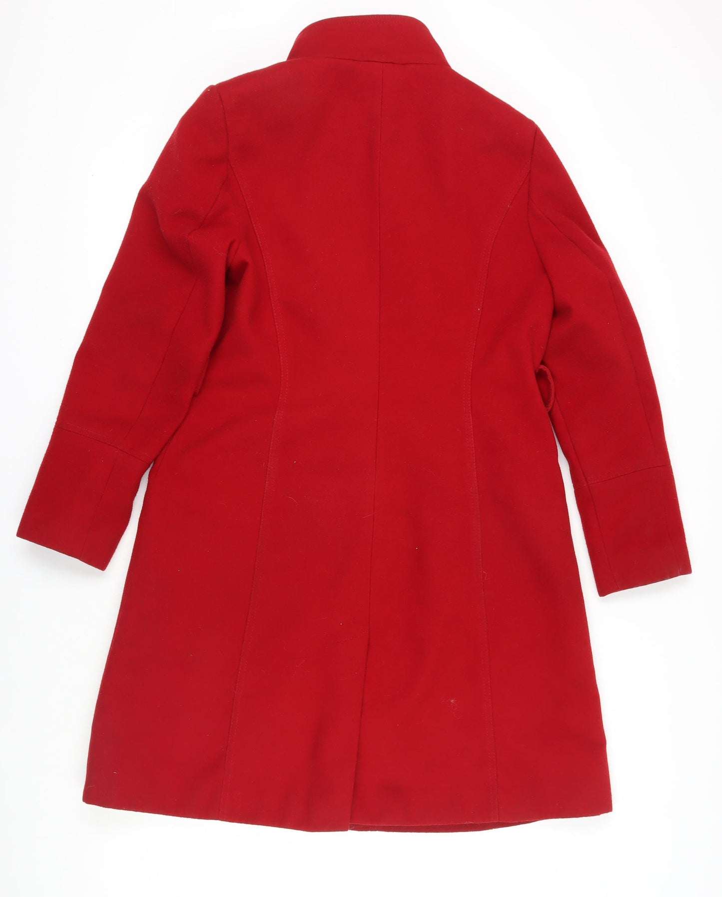 Debenhams Women's Red Long Overcoat, Size 14