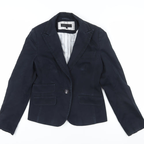 Next Women's Blue Suit Jacket - Size 12, Elegant Business Blazer
