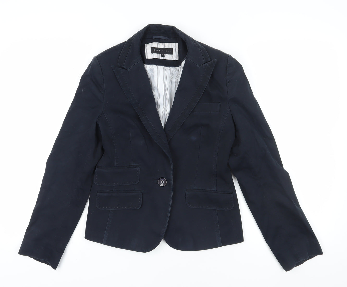 Next Women's Blue Suit Jacket - Size 12, Elegant Business Blazer