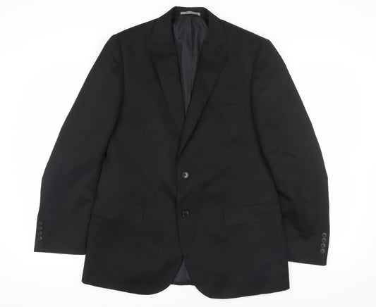 Marks and Spencer Men's Black Long Blazer 42