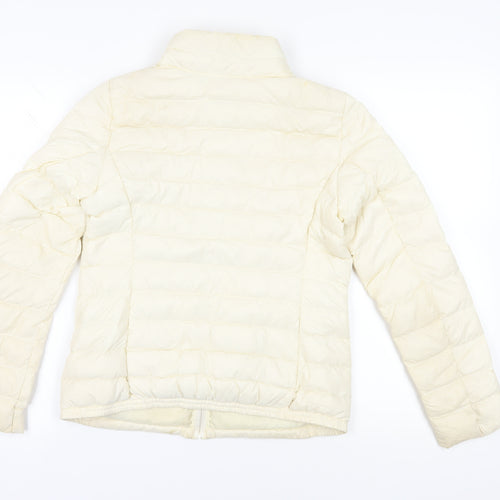 Uniqlo Women's Ivory Puffer Jacket M Winter Casual