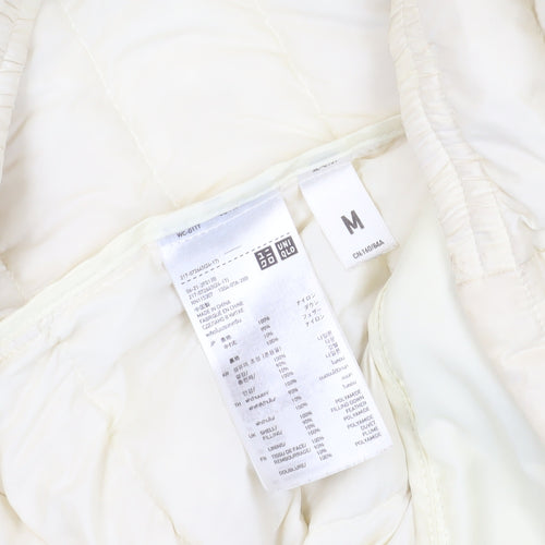 Uniqlo Women's Ivory Puffer Jacket M Winter Casual