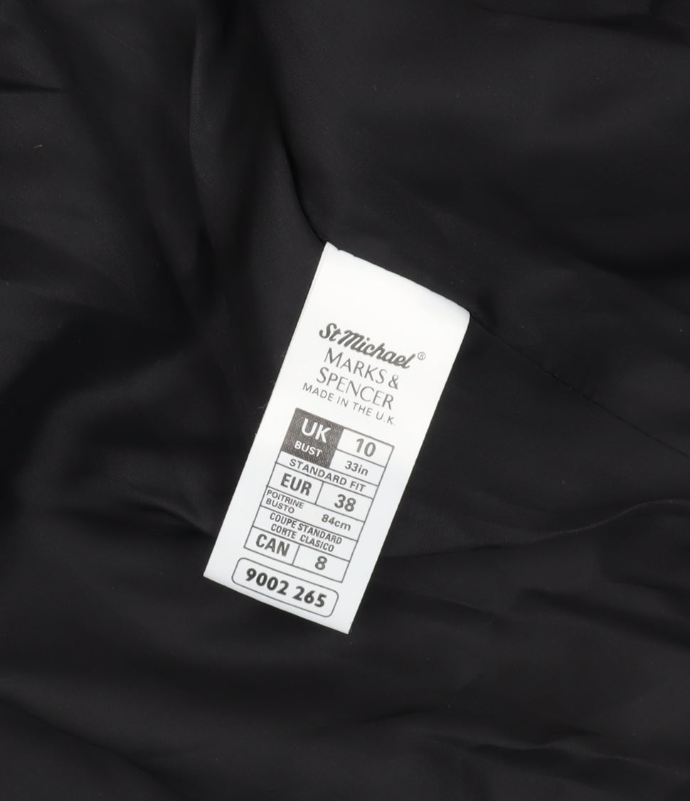 Marks and Spencer Women's Black Wool Blazer UK 10