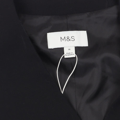 Marks and Spencer Women's Black Suit Waistcoat Size 14