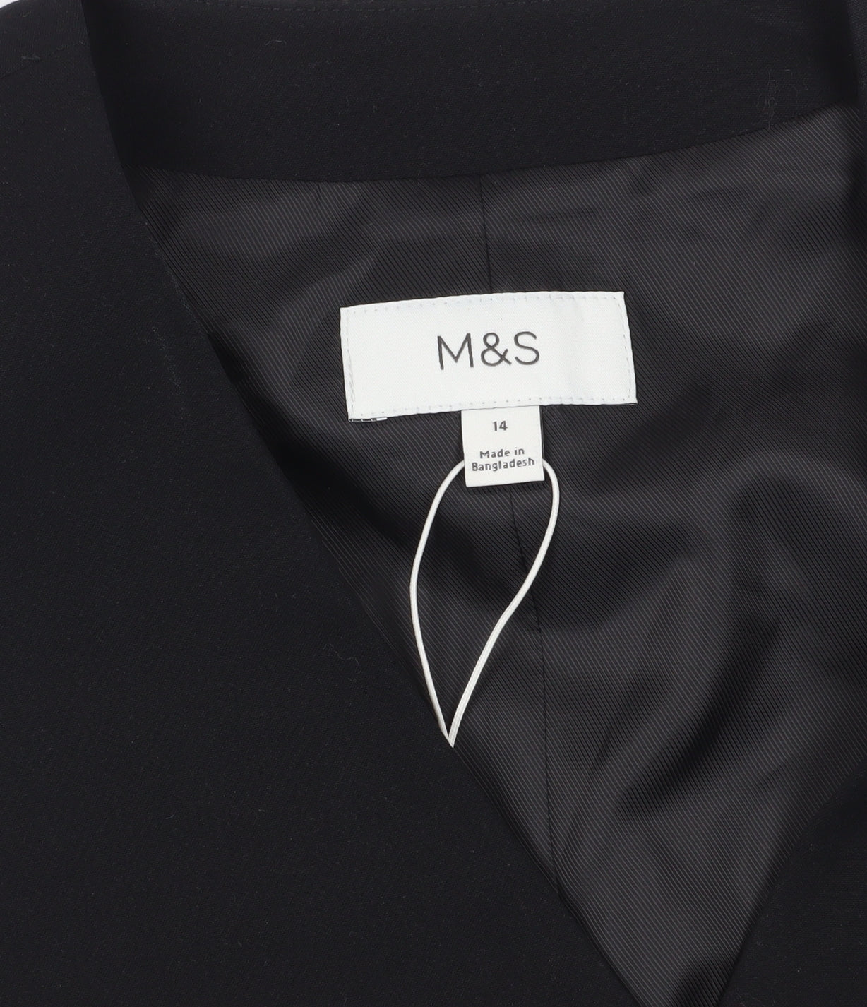 Marks and Spencer Women's Black Suit Waistcoat Size 14