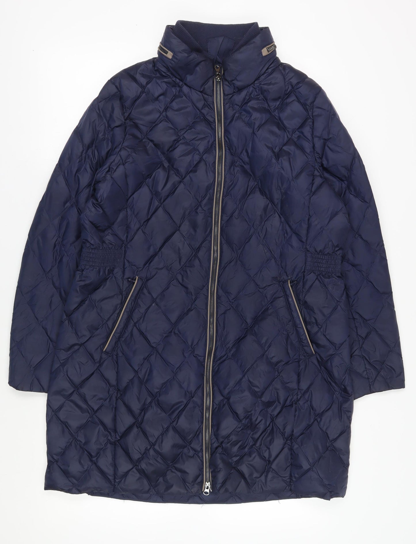 Marks and Spencer Women's Blue Puffer Coat Size 18