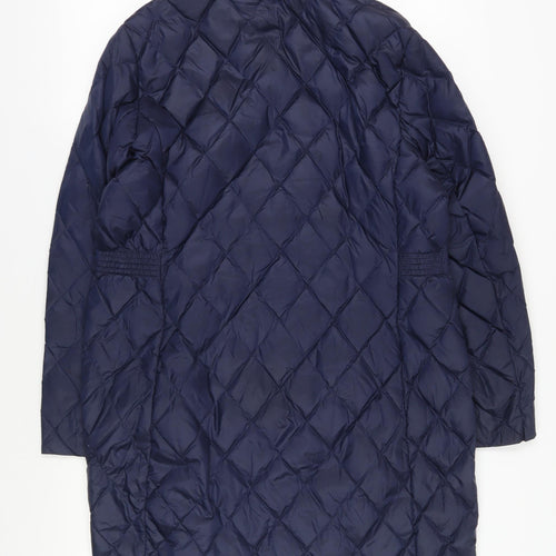Marks and Spencer Women's Blue Puffer Coat Size 18