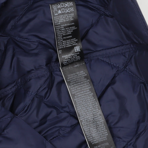 Marks and Spencer Women's Blue Puffer Coat Size 18