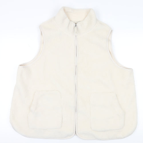 Marks & Spencer Women's Ivory Sleeveless Fleece Waistcoat