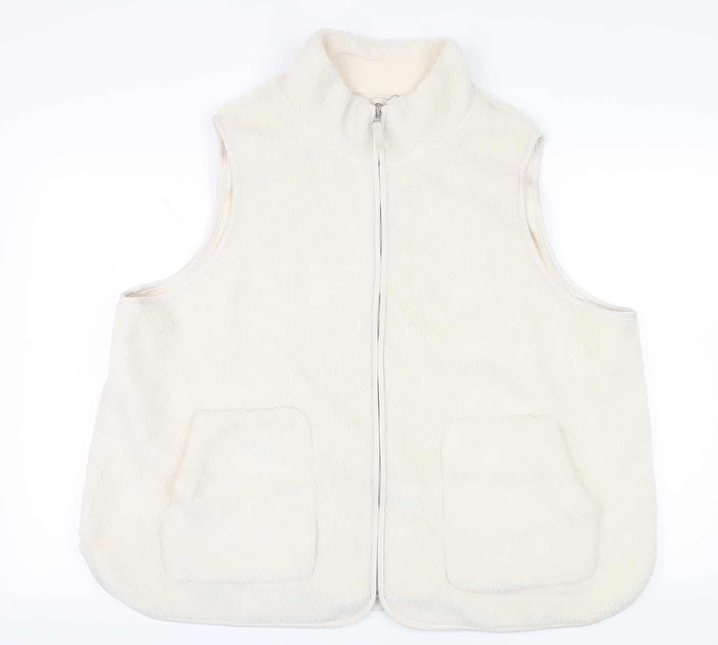 Marks & Spencer Women's Ivory Sleeveless Fleece Waistcoat