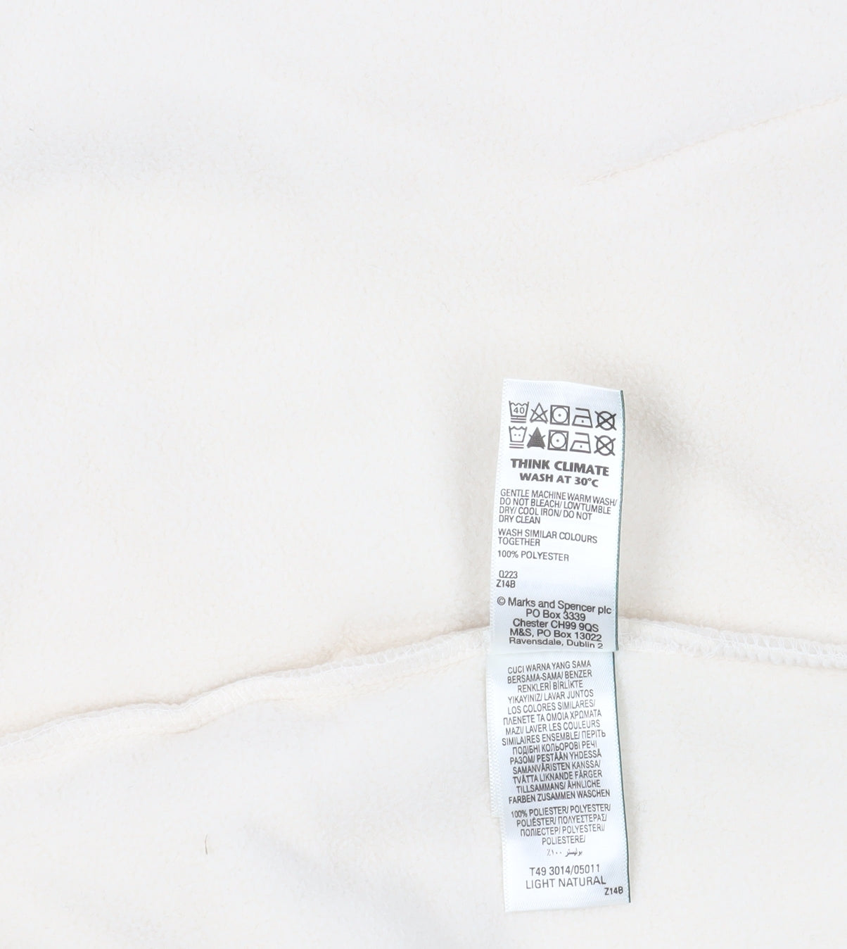 Marks & Spencer Women's Ivory Sleeveless Fleece Waistcoat