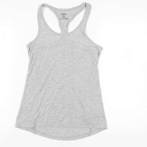 ASICS Women's Grey Racerback Athletic Tank Top Small