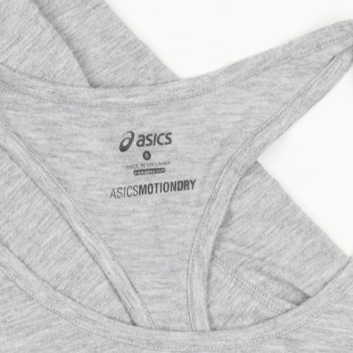 ASICS Women's Grey Racerback Athletic Tank Top Small