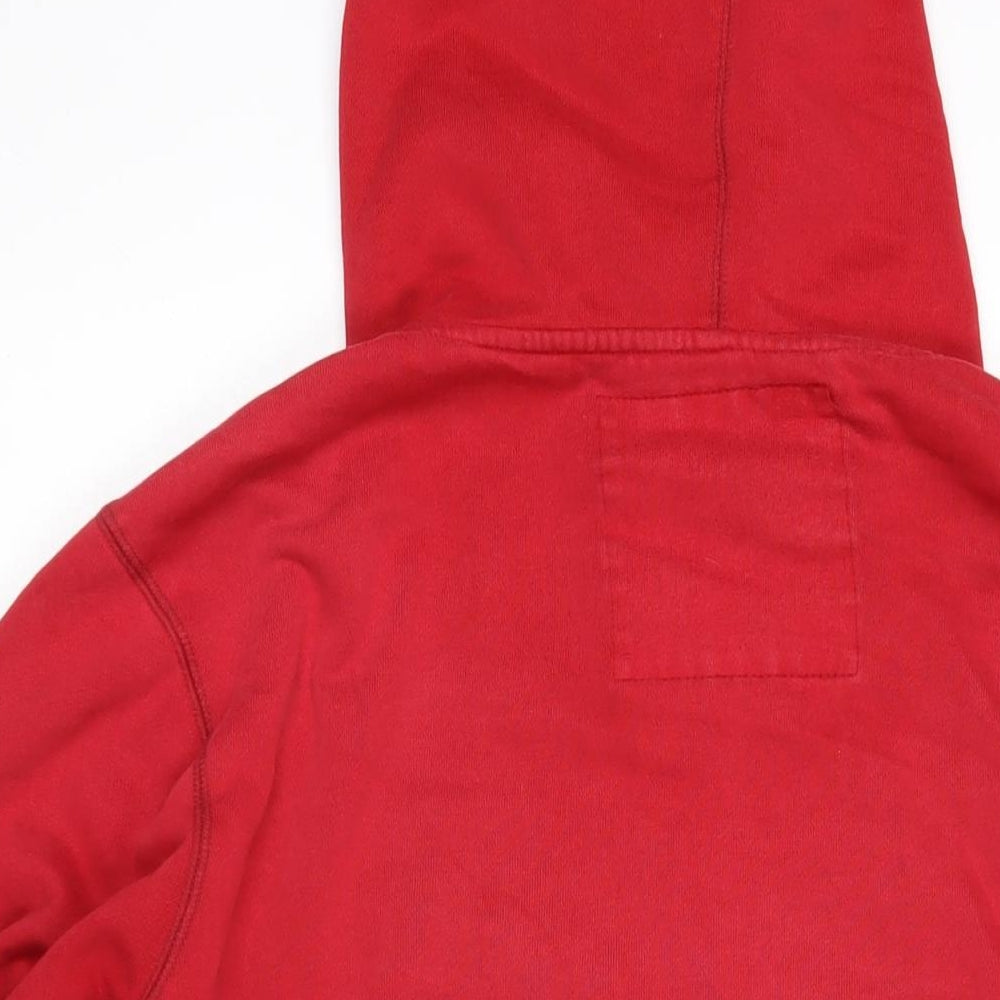 Aeropostale Mens Red Polyamide Pullover Hoodie Size M - Aeropostale logo