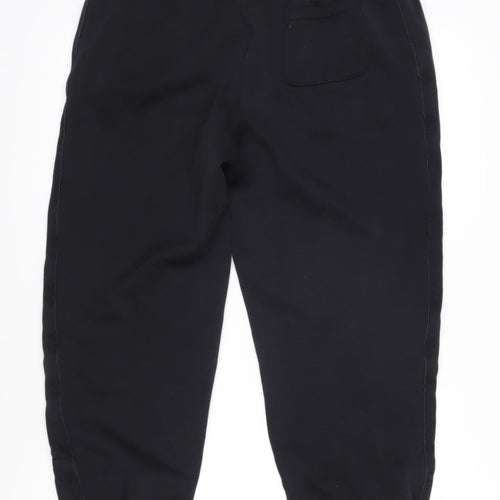 Slazenger Womens Black Polyester Jogger Trousers Size L L23.5 in Regular Drawstring - Cropped