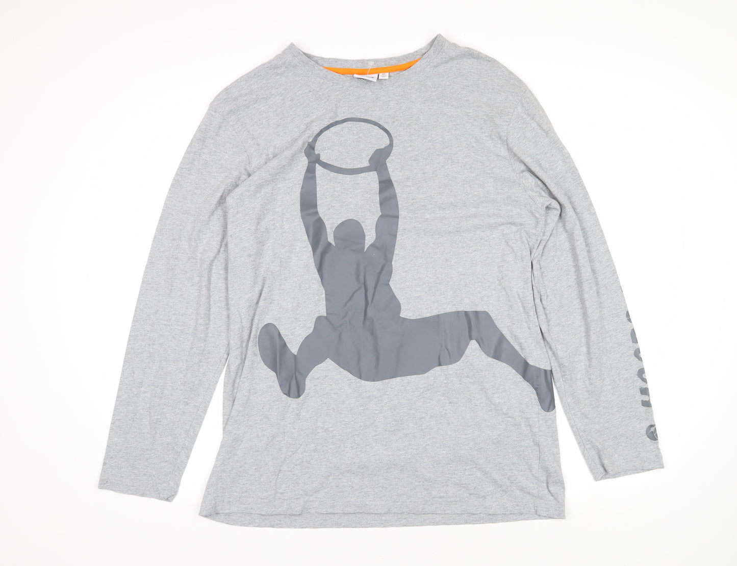 Sports Traider Mens Grey Cotton Pullover Sweatshirt Size XL - Hoops Aid