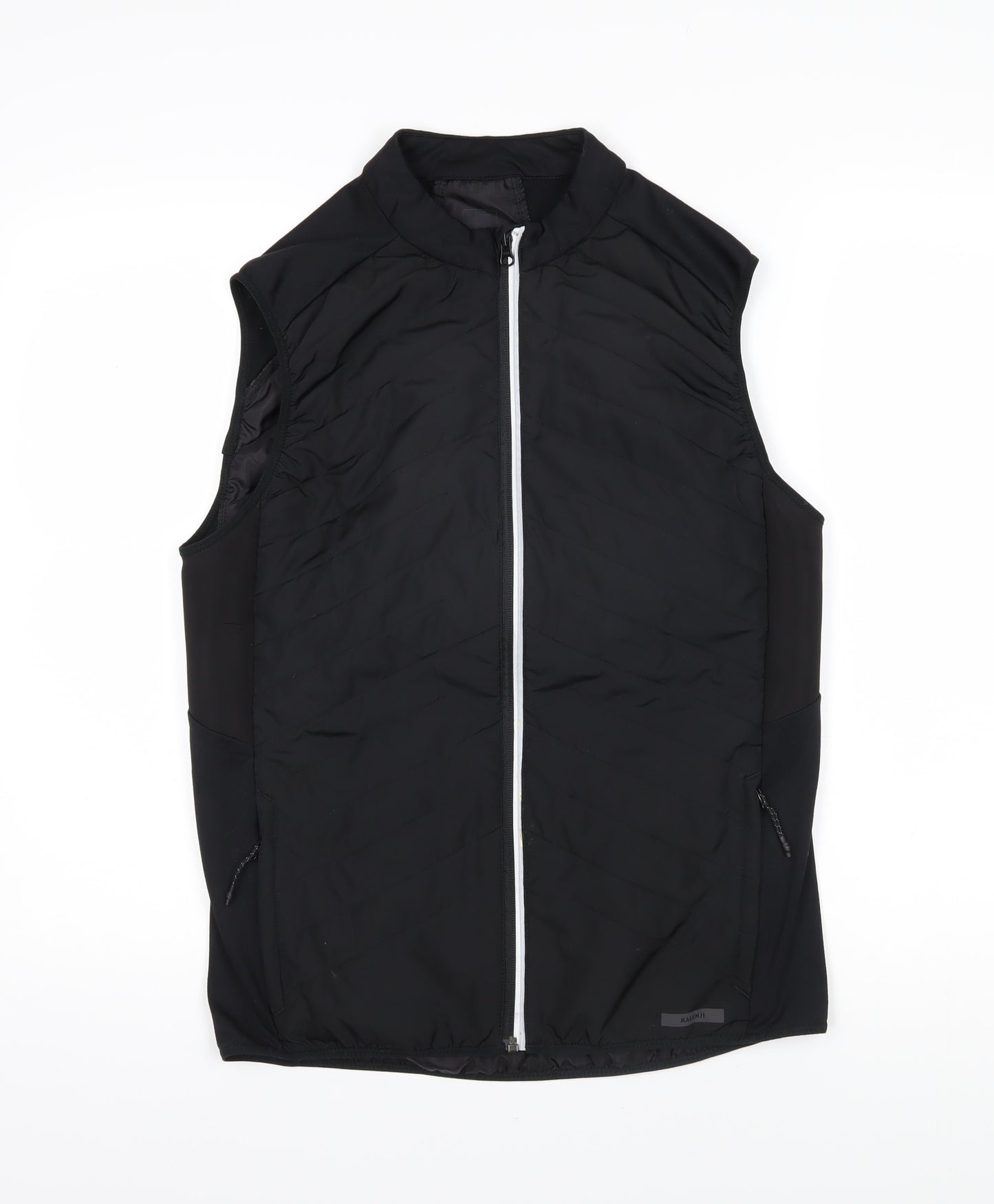 DECATHLON Womens Black Gilet Waistcoat Size L Zip