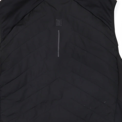 DECATHLON Womens Black Gilet Waistcoat Size L Zip