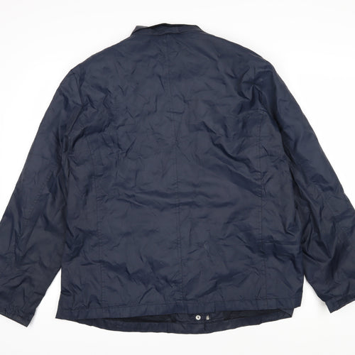 Maine Womens Blue Rain Coat Jacket Size 20 Zip