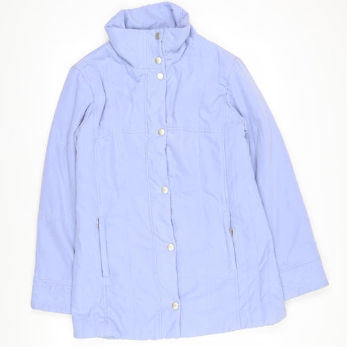Lakeland Womens Purple Jacket Coat Size 12 Snap