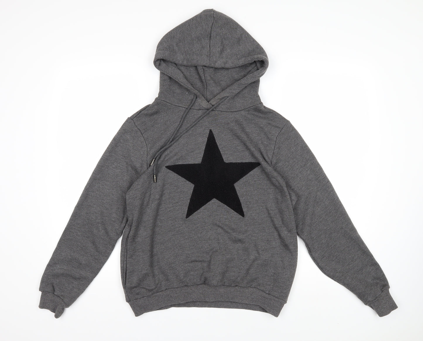 Moocci Womens Grey Polycotton Pullover Hoodie Size S Pullover - Star