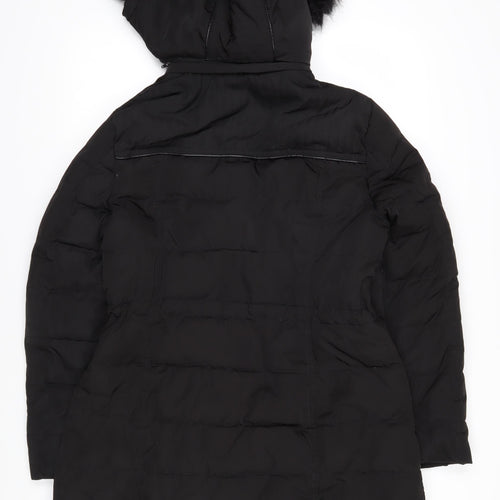 Maine Womens Black Jacket Coat Size 14 Zip
