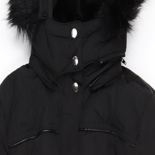 Maine Womens Black Jacket Coat Size 14 Zip